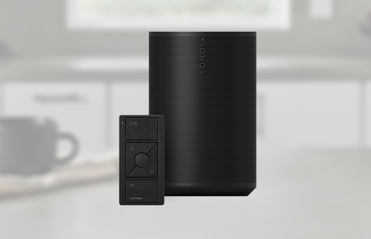 Pico wireless control for audio next to a Sonos speaker